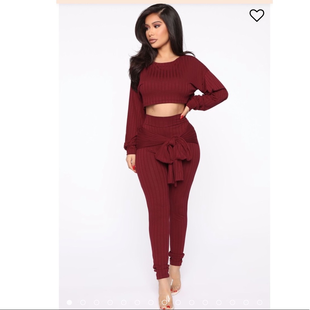 Just my chill tie set - Burgundy SZ 1x